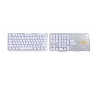 BROLEO Capuchons de Touches PBT, 113 Touches de Clavier Mécanique, Double Couche, Bricolage Professionnel pour Claviers Mécaniques (Bleu pervenche)