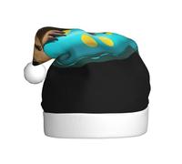 BROLEO Capybara in the swimming ring Printed Christmas Hat for Adult quality accessory soft, lightweight and fluffy