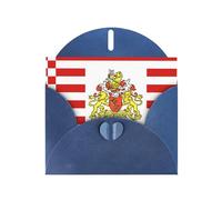 BROLEO Carte de vœux bleue avec drapeau du Sénat de Brême - Parfaite pour la Saint-Valentin, un anniversaire de mariage et des invitations de fête