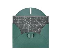 BROLEO Carte de vœux mathématiques geek calcul vert foncé pour Noël, anniversaire d'enfant, Saint-Valentin et invitation à une fête