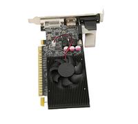 BROLEO Carte graphique de jeu, 810 MHz, fréquence du cœur, carte graphique PCB, prise en charge DVI VGA résolution 2560 x 1600 GT610 2G DDR3 64 bits pour bureau