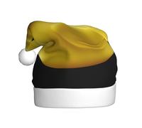 BROLEO Chapeau de Noël à bouche plate avec motif de canard jaune pour adulte pour homme et femme vêtements bandeau pour les occasions festives