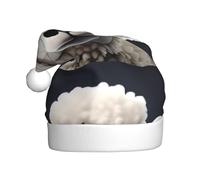 BROLEO Chapeau de Noël amusant avec langue de mouton coquine pour adulte, accessoire de qualité doux, léger et moelleux