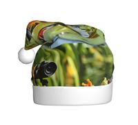 BROLEO Chapeau de Noël avec deux grenouilles prenant des photos pour adultes pour hommes et femmes vêtements bandeau pour les occasions festives