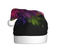 BROLEO Chapeau de Noël coloré imprimé pollen pour adulte, accessoire de qualité doux, léger et moelleux