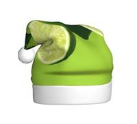 BROLEO Chapeau de Noël imprimé citron frais pour adulte, accessoire de qualité doux, léger et moelleux
