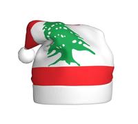 BROLEO Chapeau de Noël imprimé drapeau du Liban pour adulte Accessoire de qualité doux, léger et moelleux
