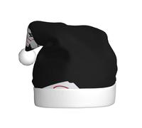 BROLEO Chapeau de Noël imprimé « I love you on the warning sign » pour adulte, accessoire de qualité doux, léger et moelleux