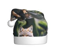 BROLEO Chapeau de Noël motif loup après la pluie pour adulte pour homme et femme vêtements bandeau pour les occasions festives