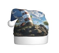 BROLEO Chapeau de Noël motif phare pour adulte pour hommes et femmes vêtements bandeau pour les occasions festives