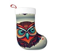 BROLEO Chaussettes décoratives de Noël avec impression hibou d'amour utilisées pour les activités communautaires, les spectacles sur scène et les rassemblements de vacances