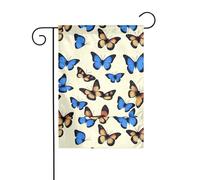 BROLEO Collection Papillons Impression Quatre Saisons Jardin Drapeau Décoration Cour 30,5 x 45,7 cm