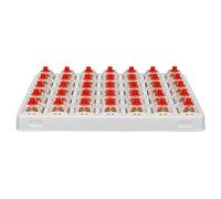 BROLEO Commutateur Rouge, Commutateur de Clavier Mécanique Linéaire à 3 Broches, Plastique pré-lubrifié pour Claviers Mécaniques
