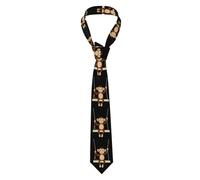 BROLEO Cravate pour homme avec motif Little Monkey on the Swing - Douce et confortable - Ne se déforme pas - Résistante à la décoloration - Durable (145 x 8,9 cm)