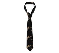 BROLEO Cravate pour homme avec motif petit léopard qui attrape les abeilles, douce et confortable, ne se déforme pas, résistante à la décoloration, durable (145 x 8,1 cm)