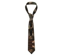 BROLEO Cravate pour homme imprimée Remains of the Roman Colosseum - Cravate élégante et durable en fibre de polyester pour le travail, les fêtes et les occasions spéciales