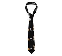 BROLEO Cravate pour homme motif chaton qui garde le courrier douce et confortable, ne se déforme pas, résistante à la décoloration, durable (145 x 8,2 cm)