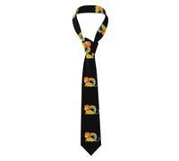 BROLEO Cravate pour homme motif petit lion sur l'arc-en-ciel, douce et confortable, ne se déforme pas, résistante à la décoloration, durable (145 x 8,2 cm)