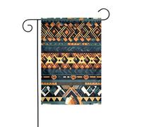 BROLEO Drapeau africain tribal ethnique imprimé sur mât de drapeau extérieur décoration double face 30,5 x 45,7 cm