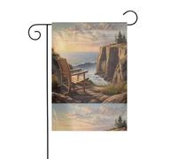 BROLEO Drapeau de jardin 4 saisons avec impression sur la mer - Décoration de cour - 30,5 x 45,7 cm