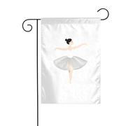 BROLEO Drapeau de jardin 4 saisons imprimé danseuse de ballet décoration cour 30,5 x 45,7 cm