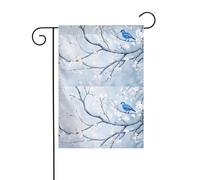 BROLEO Drapeau de jardin 4 saisons Motif fleurs de prunier Décoration 30,5 x 45,7 cm