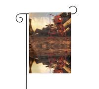 BROLEO Drapeau de jardin imprimé fourmis surprises décoration extérieure cour double face 30,5 x 45,7 cm