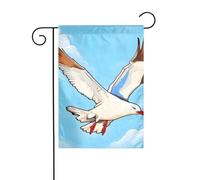 BROLEO Drapeau de jardin motif mouettes volantes 4 saisons 30,5 x 45,7 cm