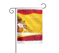 BROLEO Drapeau de l'Espagne - Décoration de cour - Quatre saisons - 30,5 x 45,7 cm