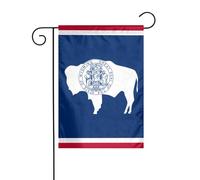 BROLEO Drapeau de l'État du Wyoming - Décoration de jardin - Double face - 30,5 x 45,7 cm