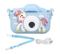 BROLEO Enfants Selfie Caméra Double Lentille Multifonctionnel Enfants Caméscope 1080P 2.0 Pouces Écran Mignon Shell Mise Hors Tension Automatique pour La Vie Record pour Garçons Filles