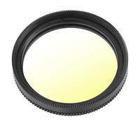 BROLEO Filtre d'objectif couleur progressif, filtre d'objectif résistant à l'huile de 37 mm pour appareil photo (jaune dégradé)