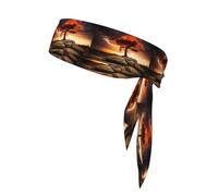 BROLEO Foulard de sport avec impression Thunder and Lightning, bandeau décontracté, élastique, absorbant la transpiration, réglable, antidérapant