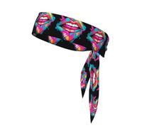 BROLEO Foulard de sport avec imprimé graffiti populaire - Absorbe la transpiration et respirant - Bandeau de mouvement - Double face