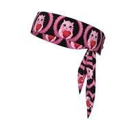 BROLEO Foulard de sport imprimé Little Monster in the wreath absorbant la transpiration et respirant, bandeau de mouvement, foulard double face