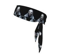 BROLEO Foulard de sport imprimé « The Devil Under the Cape », absorbant la transpiration et respirant, bandeau de mouvement, foulard double face