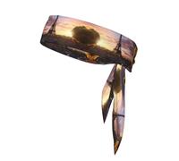 BROLEO Foulard de sport imprimé Tour Eiffel Paris France - Absorbe la transpiration et respirant - Bandeau de mouvement - Double face