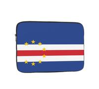 BROLEO Housse de protection portable antichoc pour ordinateur portable 17" avec imprimé drapeau du Cap-Vert pour hommes et femmes, voyage d'affaires, école et bureau usage quotidien
