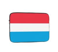 BROLEO Housse de protection portable antichoc pour ordinateur portable de 17 pouces avec imprimé drapeau du Luxembourg pour homme et femme, voyage d'affaires, école et bureau usage quotidien