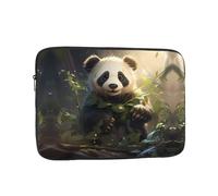 Broleo Housse de protection pour ordinateur portable résistante aux chocs - Motif panda mignon - Pour un usage quotidien - 15"
