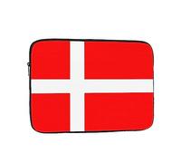 BROLEO Housse portable antichoc pour ordinateur portable 15" avec imprimé drapeau danois du Danemark - Pour homme et femme, voyage d'affaires, école et bureau pour un usage quotidien