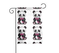 BROLEO Hug the Bear with Bow Printing Garden Flag Pole Outdoor Courtyard Decoration Fashion 30,5 x 45,7 cm