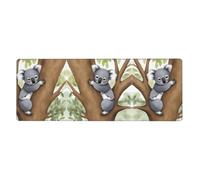 BROLEO Hugging Tree Koala Tapis de souris extra large Forte adhérence, durable, bord de verrouillage précis 30,5 x 80 cm
