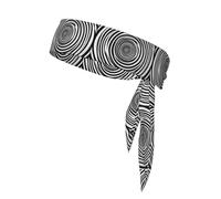 BROLEO illusion d'optique en spirale gif Prints Foulard de sport, absorbant la transpiration et respirant, bandeau de mouvement, foulard double face