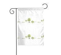 BROLEO Impression vie pastorale de petits animaux mât de drapeau extérieur cour décoration double face 30,5 x 45,7 cm