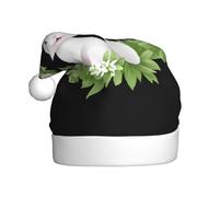 BROLEO Jasmine White Rabbit Pattern Christmas Hat for Adult for Men and Women Clothing Headband for Festive Occasions