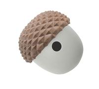 BROLEO Jouet de distribution de nourriture pour animaux de compagnie, boule de puzzle en silicone de forme interactive innovante, alimentation lente, sûre, pour l'intérieur (gris avec gris