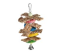 BROLEO Jouets à Mâcher pour Perroquets, Jouets pour Cages à Oiseaux, Taille réduite pour Perroquets, Oiseaux, Jouets pour Pigeons