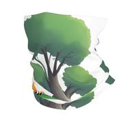BROLEO Little Fox Behind The Tree - Foulard de sport multifonction respirant absorbant la transpiration - Convient aux hommes et aux femmes