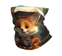 BROLEO Little Fox Holding An Umbrella Print Foulard de sport multifonction respirant absorbant la transpiration pour homme et femme